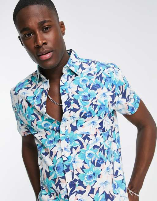 American eagle flower shirt store