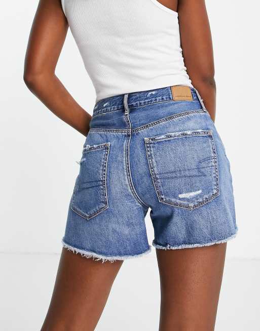 Distressed midi sale shorts