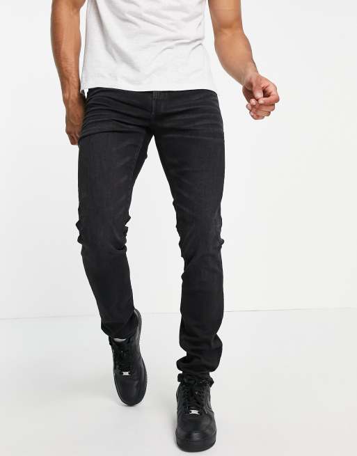 American Eagle airflex skinny jeans in black | ASOS