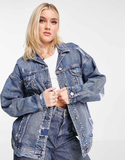 American eagle 2025 boyfriend jean jacket