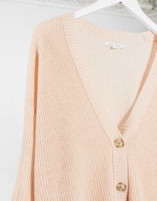 American eagle pink on sale cardigan