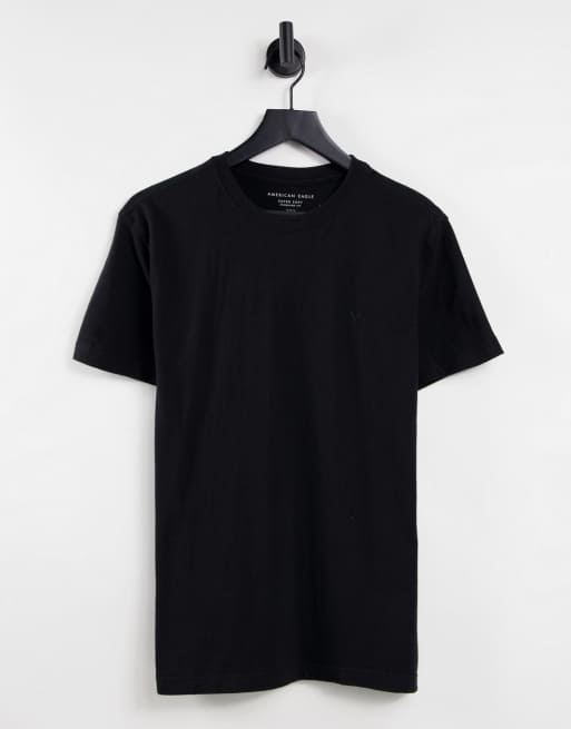 American Eagle - Core - T-shirt met icoonlogo in zwart