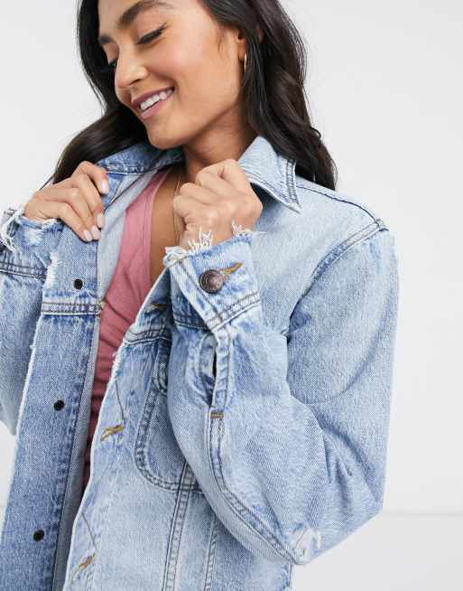 American eagle 2024 boyfriend jean jacket