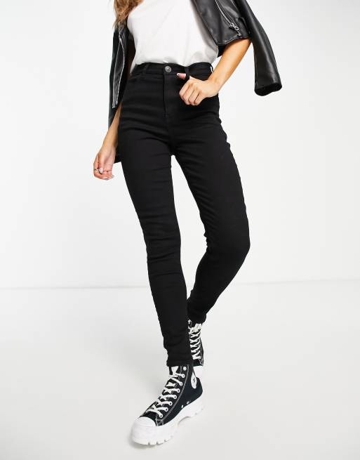 American Eagle Curvy – Czarne jegginsy z podwyższonym stanem