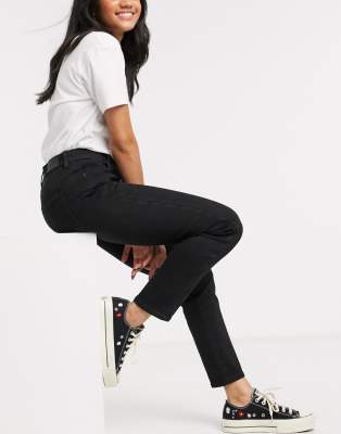 american eagle high rise black jeans