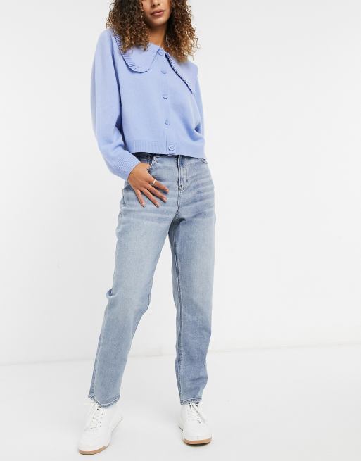 American Eagle curvy mom jeans in bleach wash | ASOS