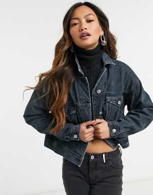 American eagle outlet black denim jacket