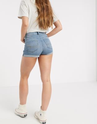 american eagle blue jean shorts