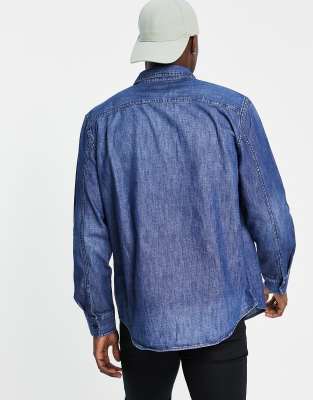 american eagle denim shirt