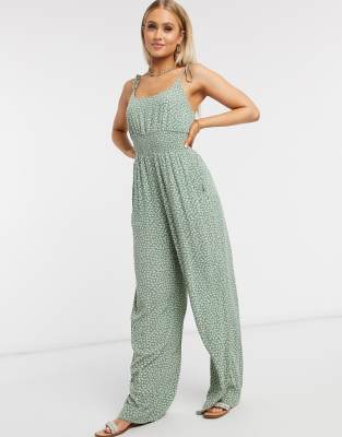 american eagle floral jumpsuit