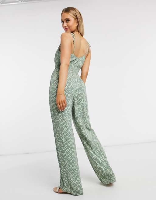 American eagle green store jumpsuit