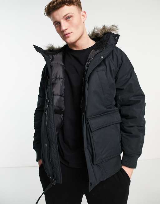 American eagle 2025 black bomber jacket