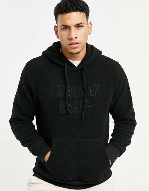 American eagle black and white outlet hoodie