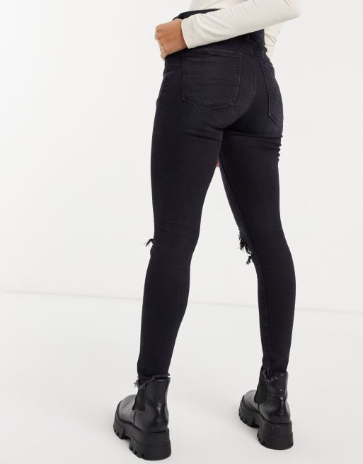 Black high waisted sales jeans american eagle