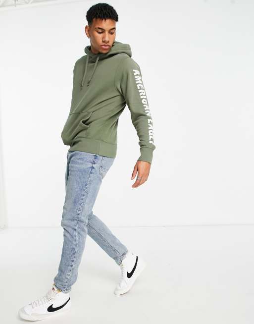 Olive green eagles outlet hoodie