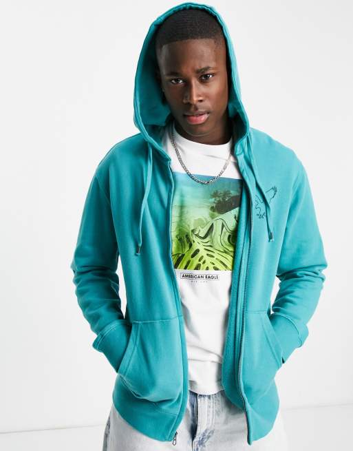 Green american eagle on sale hoodie