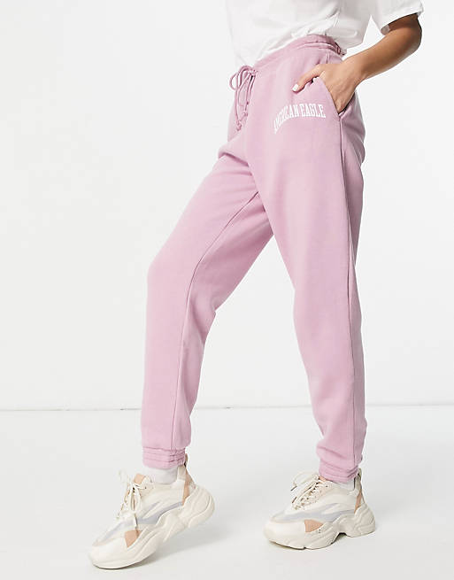 American Eagle jogger co-ord in lilac
