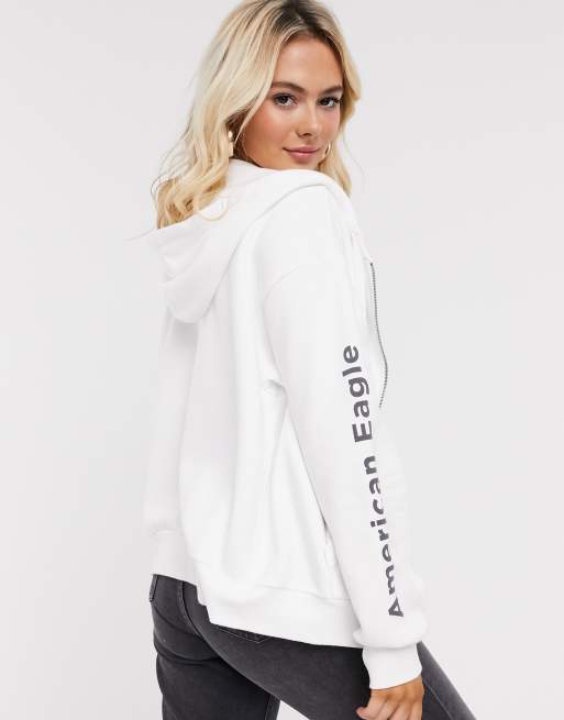 American eagle sales white hoodie