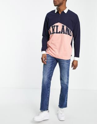 American Eagle next level slim straight jeans - ASOS Price Checker