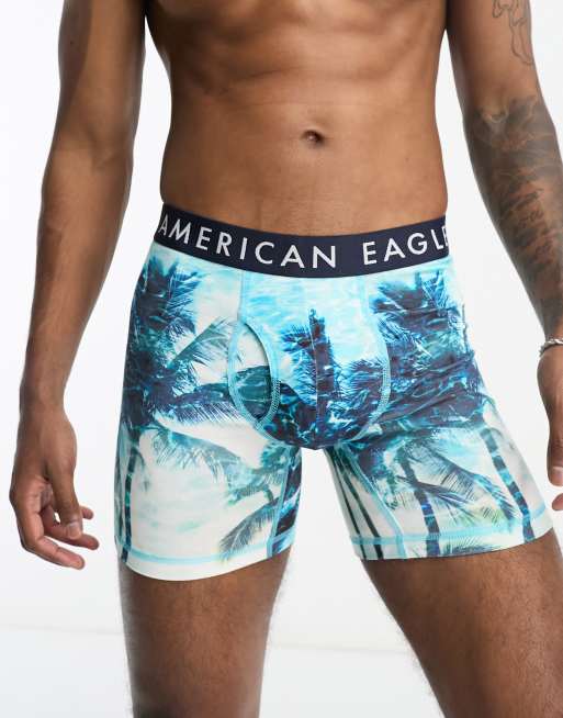 American Eagle palm wave photo trunks ASOS