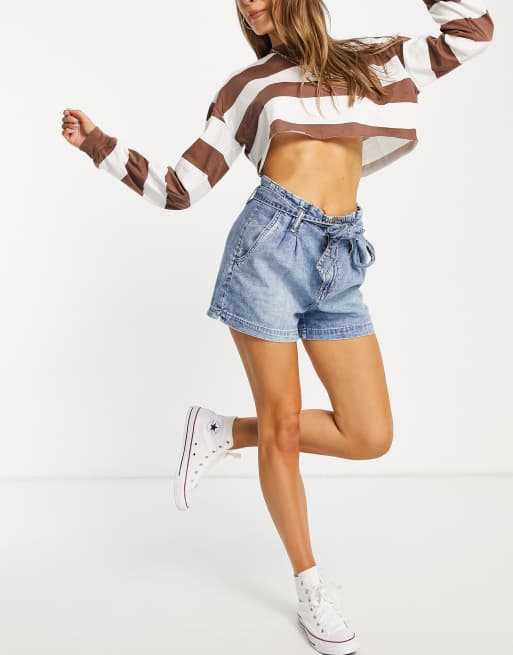 Paperbag shorts best sale american eagle