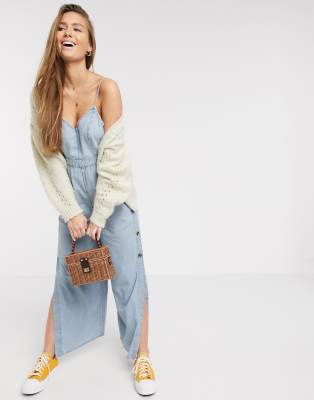 american eagle denim jumpsuit