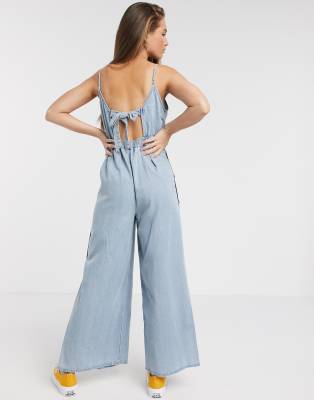 american eagle denim jumpsuit