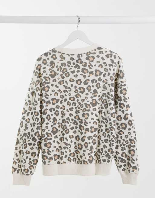 Leopard print best sale sweatshirt american eagle