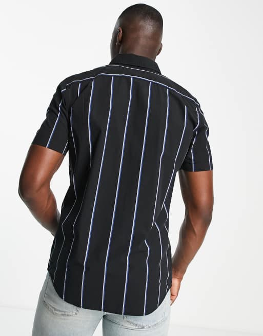 American Eagle TALL – Skjorta med korta ärmar i fransk 40-talsstil med knappsprund, 3 av 4