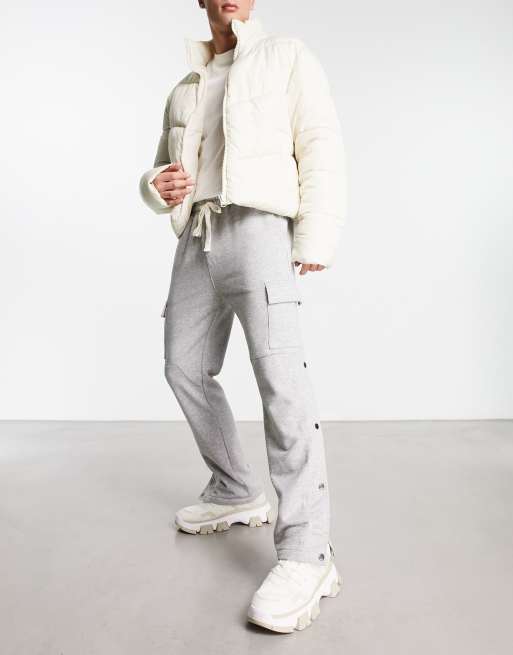 American Stitch cargo button down sweatpants in gray