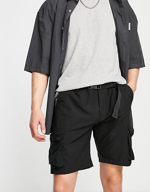 American Stitch cargo shorts with buckle waistband | ASOS