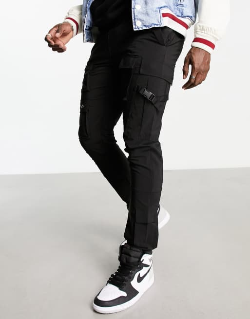 American Stitch cargos in black | ASOS