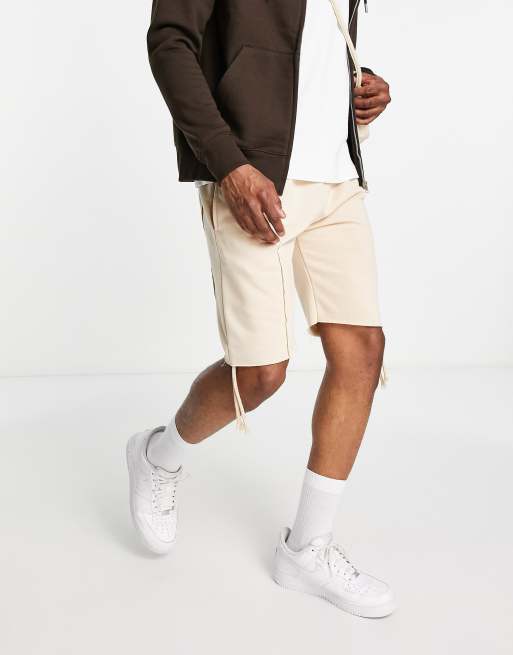 American Stitch co-ord jersey shorts in beige | ASOS