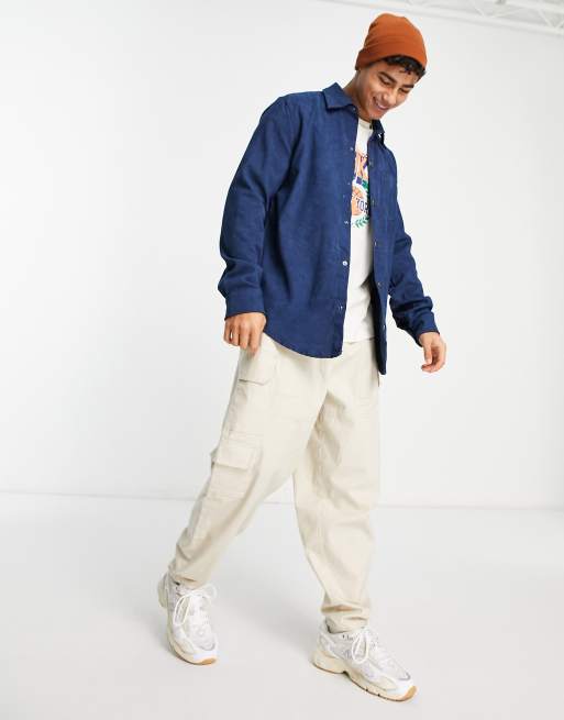 American Stitch cord shirt in navy