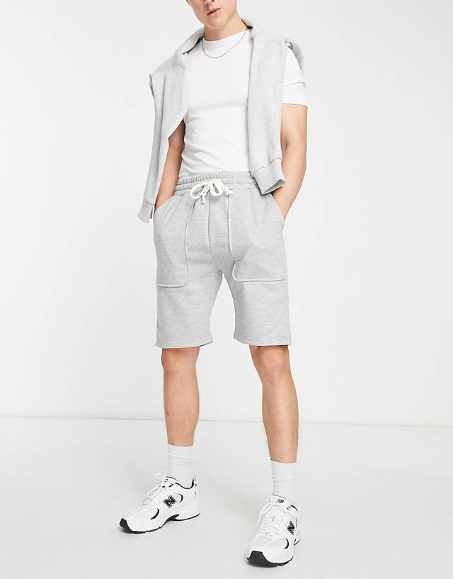 American Stitch - jersey shorts in grey