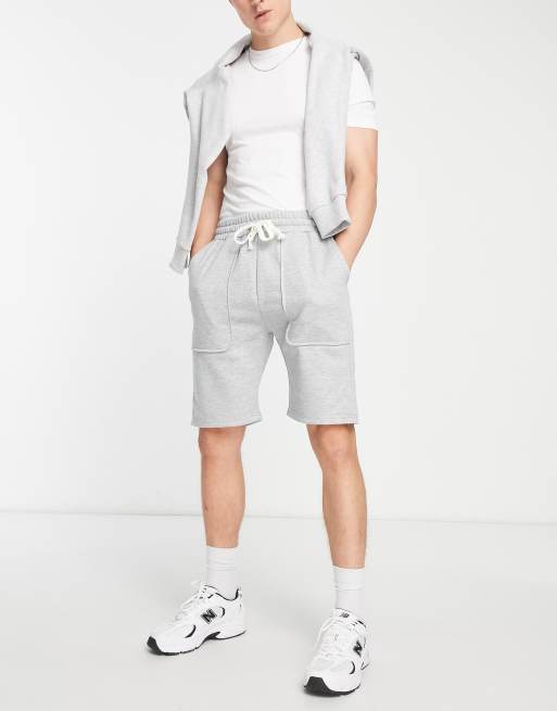 American Stitch jersey shorts in grey