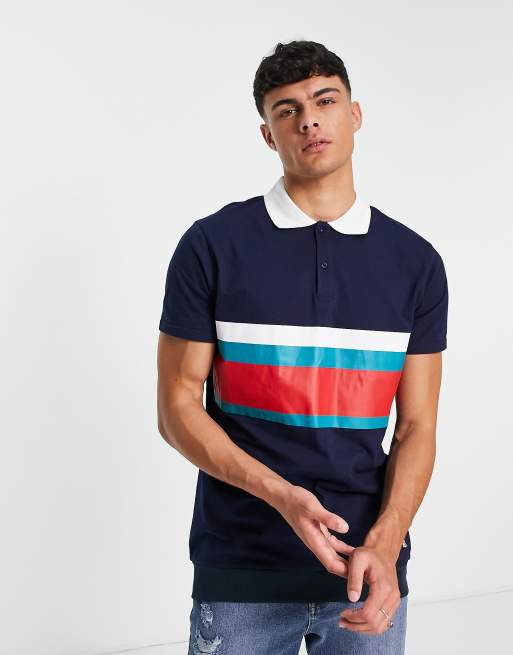 American Stitch – Marinblå pikétröja