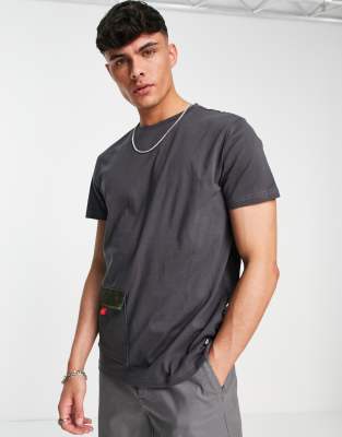 American Stitch oversized cotton t-shirt with front pocket - ASOS Price Checker