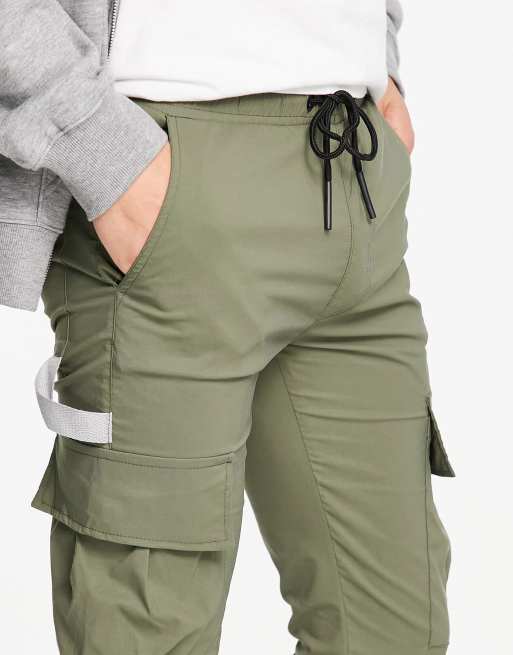 American Stitch slim cargos in khaki