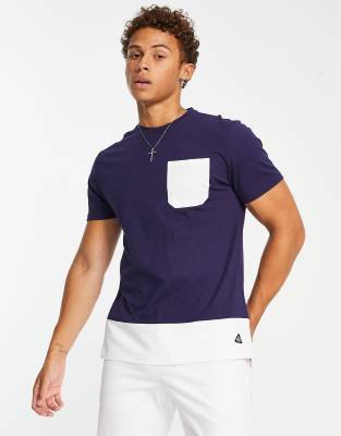 American Stitch t-shirt in blue - ASOS Price Checker