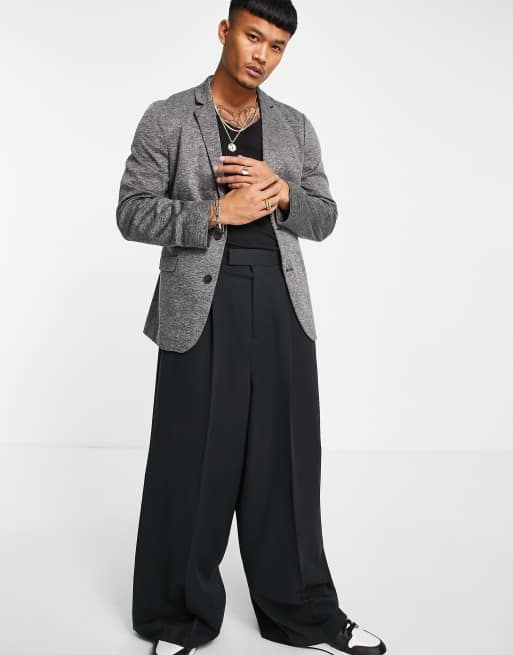 Americana azul de corte muy entallado de de ASOS DESIGN |