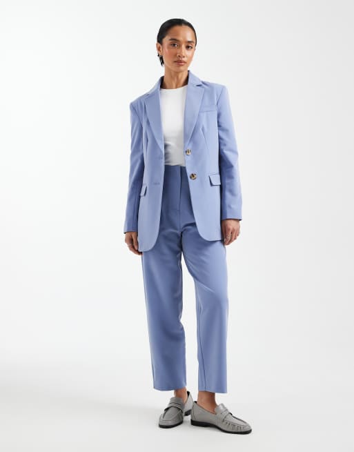 Americana azul empolvado extragrande de Miss Selfridge Petite, 4 de 4