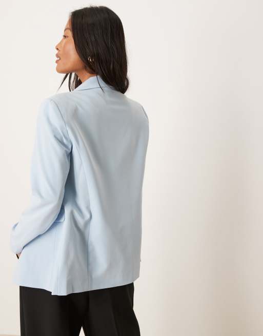 Americana azul pastel básica de Miss Selfridge Petite, 3 de 4