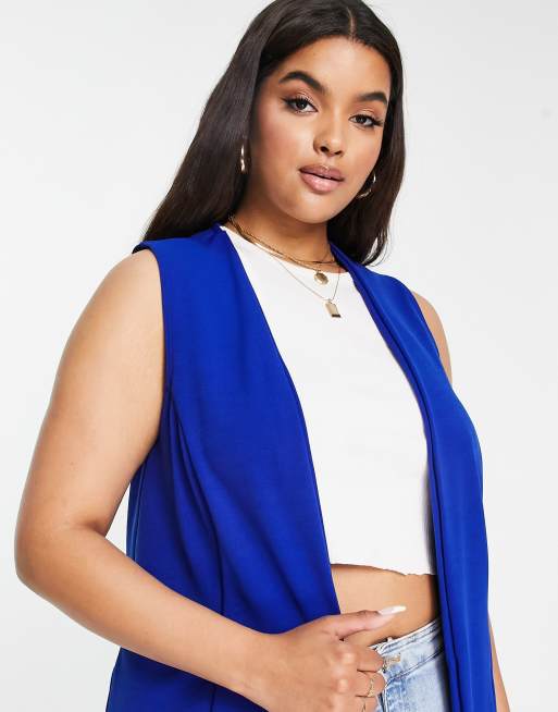 Americana azul sin mangas de Yours, 3 de 4