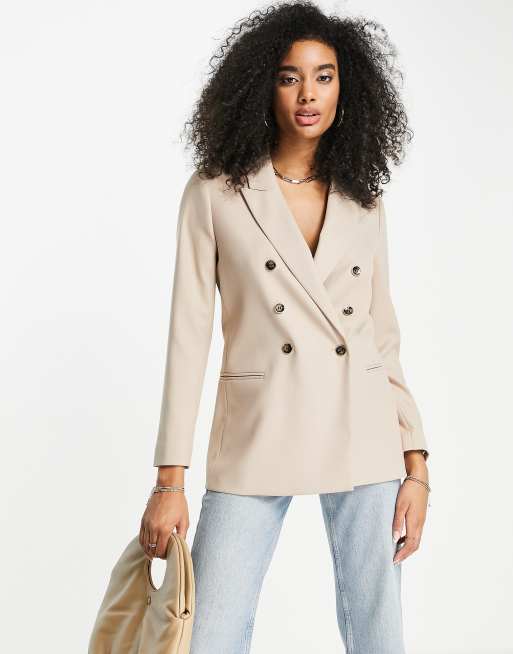 Americana beis de doble botonadura Afon de Ted Baker