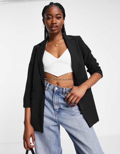 Americana boyfriend negra de corte holgado de New Look 