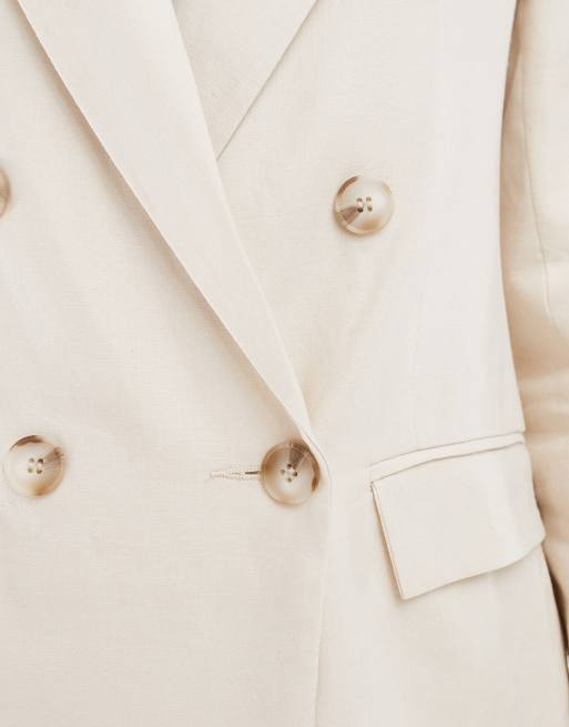 Americana color crema de lino de River Island, 3 de 4