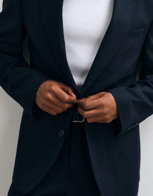 Americana de traje azul marino de corte slim de ASOS DESIGN, 4 de 5
