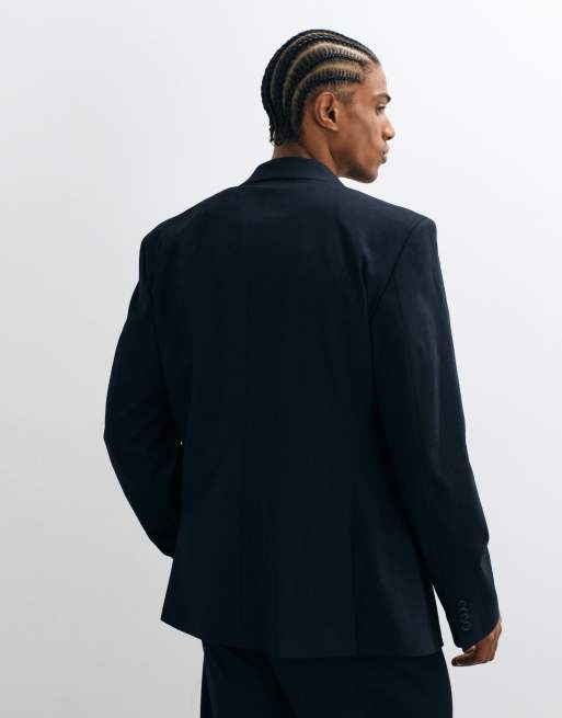 Americana de traje azul marino de corte slim de ASOS DESIGN, 5 de 5