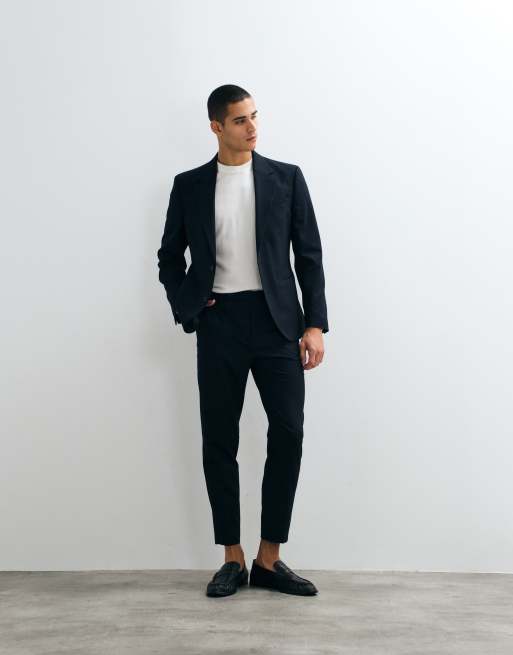 Americana de traje azul marino de corte slim de ASOS DESIGN, 2 de 5